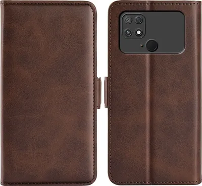 Produktbild von Mobigear Slim Magnet  POCO C40 Hülle Klapphülle Geldbörse - Braun