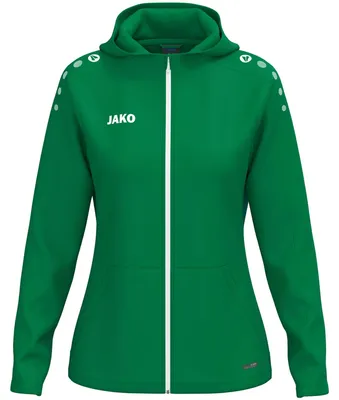 Zdjęcie produktu dla Kurtka z kapturem JAKO One, kolor sportowy zielony, rozmiar 38/40