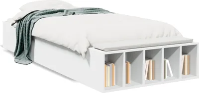 Obrázek produktu pro vidaXL Postel White 75x190 cm Dřevěný materiál