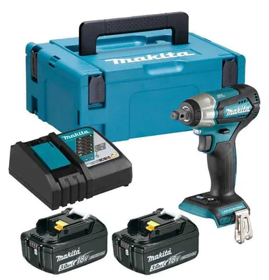 Image de Boulonneuse à chocs 180 Nm Brushless 2x3Ah 18V LXT ® MAKITA DTW181RFJ en MAKPAC