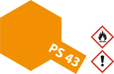 Produktbild von Tamiya PS-43 TRANSLUCENT ORANGE Sprühfarbe 100ml für Polycarbonat ( L