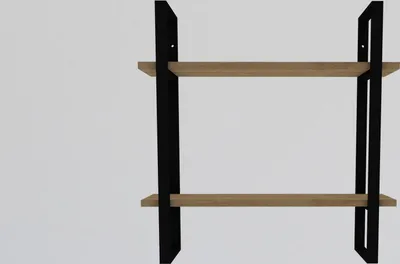 Produktbild von Skye Decor, Buba - Sapphire Oak, Black, Wandregale, Saphir-Eiche, 70 x 70 x 22 cm