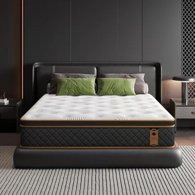 Immagine prodotto di Materasso ibrido - Molle indipendenti e memory foam - 80 x 190 cm - Altezza 26 cm