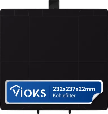 Produktbild von Aktivkohlefilter 232x237mm passend wie BOSCH 11026769 DHZ5326 für Dunstabzugshaube