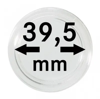 Produktbild von Lindner 2250395P Münzkapseln 39,5 mm-10er-Packung