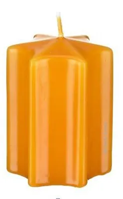 Produktbild von Sternkerzen Honig 80 x Ø 60 mm, 4 Stück