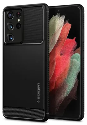 Obrázok produktu pre Spigen ACS02349, Ochranný obal, Samsung, Galaxy S21 Ultra 5G, 17,3 cm (6.8"), Čierna