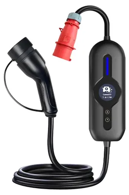Immagine prodotto di Caricabatterie per veicoli elettrici, corrente regolabile, timer di protezione tipo B, tipo B 22 kW, tipo 2-a