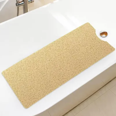 Immagine prodotto di Tappetino antiscivolo per doccia - Gomma - 100 x 40 cm - Beige