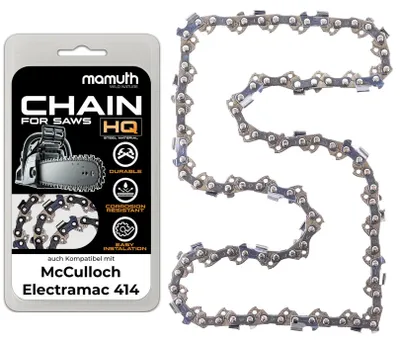 Obrázek produktu pro Řetěz na pilu, délka 30 cm, tloušťka 1,3 mm, rozteč 3/8", typ 45 TG, určený pro pilu McCulloch Electramac 414