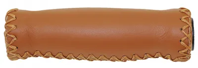 Produktbild von Velo Griffe Leder 125 mm braun pro Set