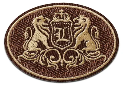 Obrázok produktu pre Mono-Quick erb lev - záplata, nažehľovacia záplata, nášivka, nášivky, záplaty, na zažehlenie, veľkosť: 4,8 x 7 cm