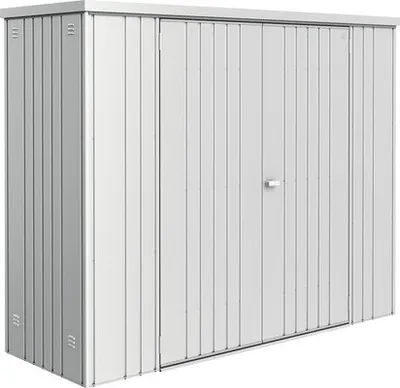 Immagine prodotto di Armadio per attrezzi da giardino Biohort 230 in lamiera 227 x 83 x 182,5 cm argento metallizzato