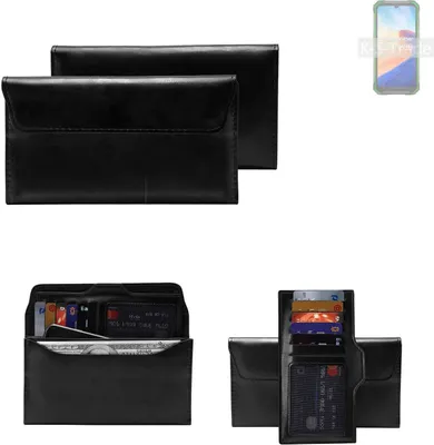 Produktbild von K-S-Trade Handy Hülle kompatibel mit Blackview BV7200 Schutz Hülle Tasche Schutz Case Handytasche Kunstleder schwarz, 1x