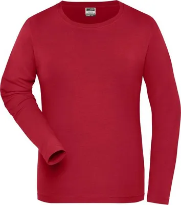 Produktbild von Langarm Shirt aus weichem Elastic-Single-Jersey red, Gr. XS