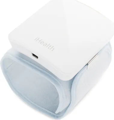 Zdjęcie produktu dla iHealth Wireless blood Pressure Wrist Monitor, Przedramię, Automatyczny, Biały, 40 - 180, 13,5 - 22 cm, Oscylometryczny