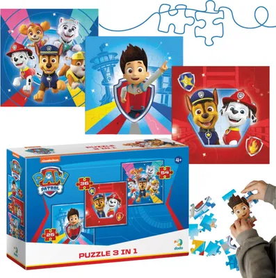 Image de PAW PATROL 3-in-1-PUZZLE TROIS PUZZLES EN UN POUR LES PLUS JEUNES