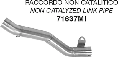 Immagine prodotto di Raccordo centrale ARROW non catalitico per terminali Arrow per Kawasaki ZX-10R
