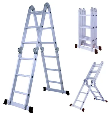 Immagine prodotto di Herzberg HG-5002: Scala pieghevole in alluminio multiorientamento