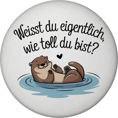 Produktbild von Weisst du eigentlich, wie toll du bist? Magnet mit Otter