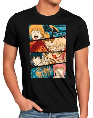 Produktbild von style3 Devil Hunters Herren T-Shirt denji man anime manga cosplay chainsaw devil
