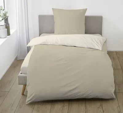 Produktbild von IBENA Bettwäsche BUGATTI Flanell BL 155x220 cm braun Bettbezug