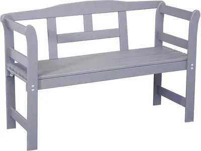 Produktbild von Gartenbank SenS-Line Friesenbank 2 Sitzer 113 x 40 x 75 cm Holz grau