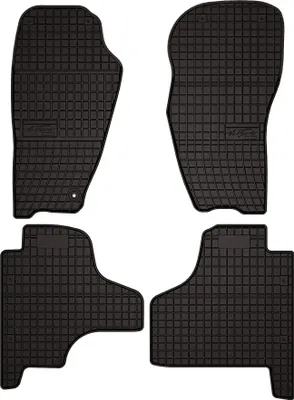 Obrázek produktu pro Gumové autokoberce pro na míru pro Jeep Cherokee IV (2007-2012, SUV) černé, sada 4 ks, s úchyty