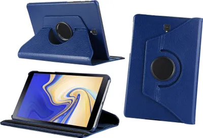Image de cofi1453® 360 Protection Tablet Cover compatible avec Samsung Galaxy Tab S4 10,5 pouces ( SM-T830 / SM-T835 ) Housse Housse Tablet Cover Bumper Case Etui Rotatif avec support Bleu