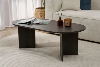 Produktbild von Skye Decor, Sable - Lumiere Black, Couchtisch, Lumiere Black, 100 % Melaminplatte, 119 x 60 x 40 cm