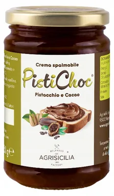 Zdjęcie produktu dla Krem czekoladowo-pistacjowy Agrisicilia 360 g