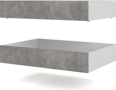 Produktbild von Nada Bett 2 Bettschubladen breite 94 cm, beton Nachbildung.