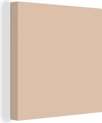 Produktbild von MuchoWow® - Leinwandbilder - Beige - Farben - Unifarben, Wandbild, Wanddeko Bilder Wohnzimmer, 90x90 cm
