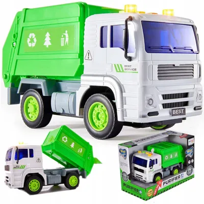 Zdjęcie produktu dla Śmieciarka Auto Kontener 1:20 Dźwięk
