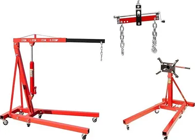 Produktbild von Motorständer 900 KG + Motorkran 2000 kg 2 t + Motorheber 1500 LBS 680 kg