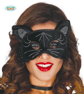 Produktbild von schwarze Katzen Maske für Damen
