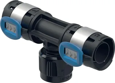 Produktbild von Geberit GE FlowFit Masterfix, Übergangs-T-Stück, d20 x RpMF1/2 x 20mm, PPSU, 1 Stk.