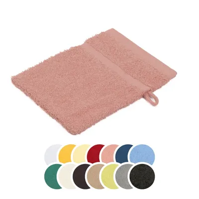 Produktbild von liebling Waschhandschuh, 100% Baumwolle, mit praktischer Schlaufe zum Aufhängen, formstabil, Serie Borkum, 16 x 21 cm, trocknergeeignet, altrosa