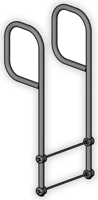 Produktbild von Hailo Ausstiegsholmbügel geschlossen für Steigleitern Typ VAO, 40x20mm aus Edelstahl