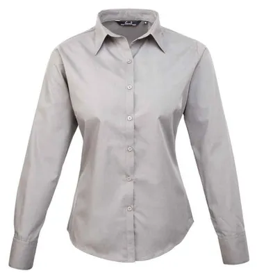 Produktbild von Premier - Bluse für Damen Langärmlig LT4522 (6XL) (Silber)
