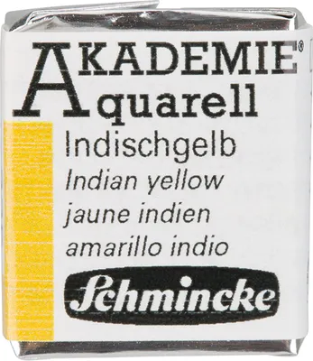 Produktbild von Schmincke AKADEMIE Aquarell Indischgelb Aquarell 16 225 044 1/2 Naepfchen