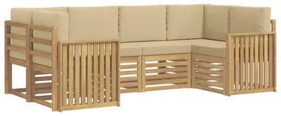 Obrázok produktu pre Sada záhradných sedacích prvkov pre 6 osôb, farba béžová, rozmer 245 x 128,5 x 73 cm