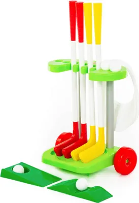 Produktbild von Polesie Golf-Set 14-tlg. mit Golfschläger Golfbälle Kinder Spielzeug Kunststoff