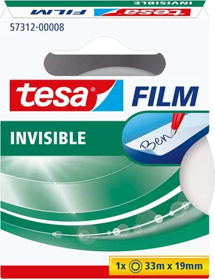 Produktbild von tesafilm Rolle 33m 19mm unsichtbar Hängefaltbox
