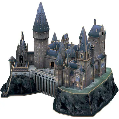 Produktbild von 3D Puzzle, Harry Potter Schloss Hogwarts, 197 Teile, 32,5 cm Höhe