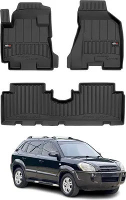 Image de 2004-2010 Hyundai Tucson Tapis de sol TPE noir 3 pcs