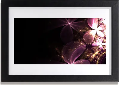 Produktbild von Bild 30x20 MDF-Rahmen Wandkunst Abstrakte Blumen-Kunst
