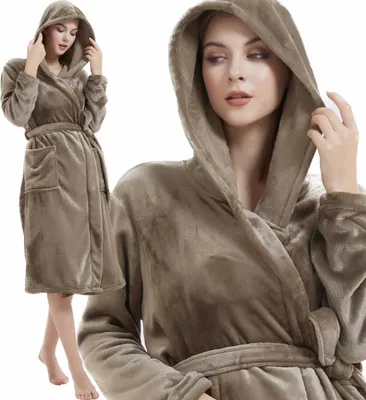 Produktbild von Uni Damen Bademantel Herren Paulo L/Xl Braun