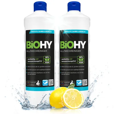Produktbild von BiOHY Allzweckreiniger, Allesreiniger, Universalreiniger, Konzentrat, 2 x 1 l
