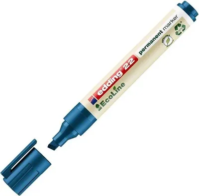 Obrázok produktu pre Edding 22 EcoLine, Modrá, Hrot dláta, Polypropylén (PP), Multi, 1 mm, 5 mm